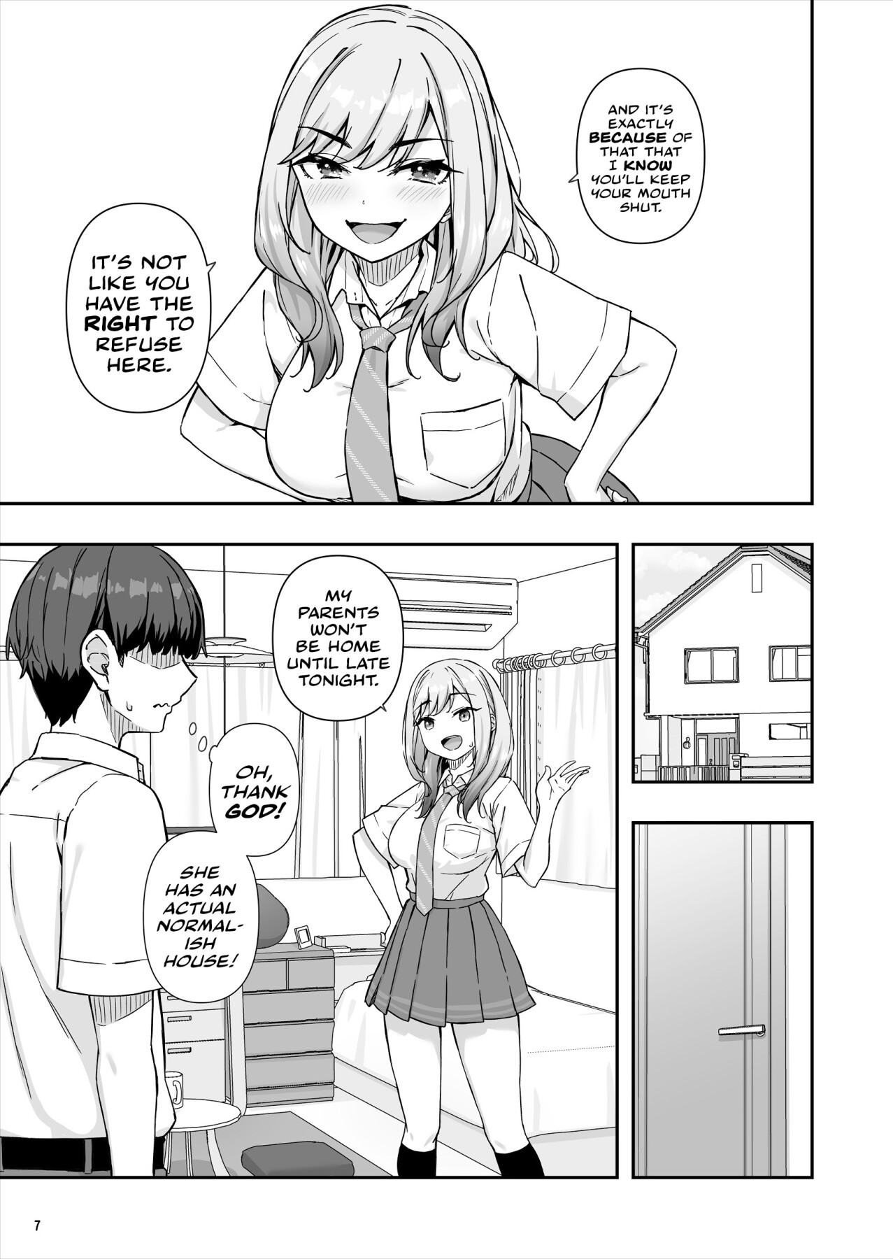 Hentai Manga Comic-The Delinquent Gyaru That I Fantasize About Found Out!-Read-8